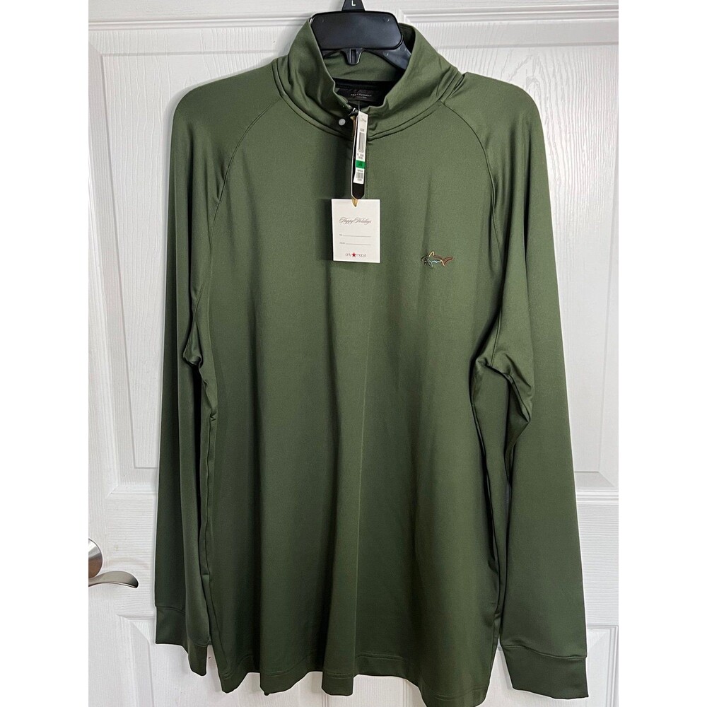 Greg Norman for Tasso Elba Shark Quarter Zip Pullover Golf Jacket